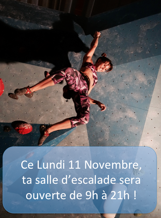 Salle Ouverte Le Lundi 11 Novembre !